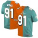 Men Nike Miami Dolphins &91 Cameron Wake Elite Team/Alternate Two Tone NFL Jersey