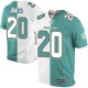 Hommes Nike Dolphins de Miami # 20 Reshad Jones élite Team/route deux tonnes NFL Maillot Magasin