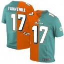 Men Nike Miami Dolphins &17 Ryan Tannehill Elite Team/Alternate Two Tone NFL Jersey