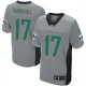 Youth Nike Miami Dolphins &17 Ryan Tannehill Elite Grey Shadow NFL Jersey