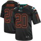 Men Nike Miami Dolphins &20 Reshad Jones Elite Lights Out Black NFL Jersey