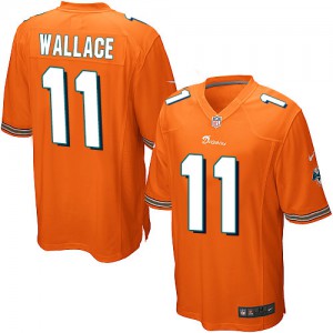 Dolphins de Miami de Nike jeunesse # 11 Mike Wallace Élite Orange alternent NFL Maillot Magasin