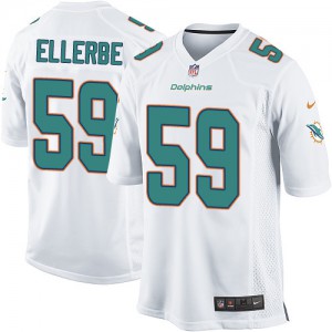 Dolphins de Miami de Nike jeunesse # 59 Guy Ellerbe Élite blanc NFL Maillot Magasin