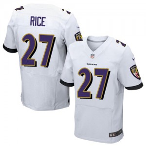 Hommes Nike Baltimore Ravens # 27 Ray Rice Élite blanc NFL Maillot Magasin