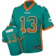 Men Nike Miami Dolphins &13 Dan Marino Elite Aqua Green Drift Fashion NFL Jersey