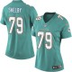 Women Nike Miami Dolphins &79 Derrick Shelby Elite Aqua Green Team Color NFL Jersey