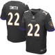 Men Nike Baltimore Ravens &22 Jimmy Smith Elite Black Alternate NFL Jersey