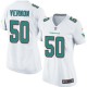 Women Nike Miami Dolphins &50 Olivier Vernon Elite White NFL Jersey