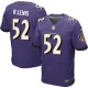 Men Nike Baltimore Ravens &52 Ray Lewis Elite Purple Team Color NFL Jersey