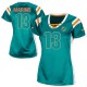 Women Nike Miami Dolphins &13 Dan Marino Elite Aqua Green Draft Him Shimmer NFL Jersey
