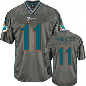 Dolphins de Miami de Nike jeunesse # 11 Mike Wallace Élite gris Vapor NFL Maillot Magasin