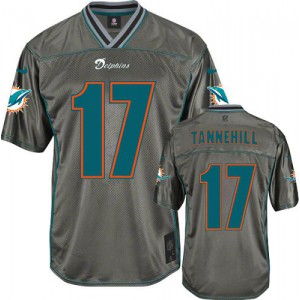 Dolphins de Miami de Nike jeunesse # 17 Ryan Tannehill Élite gris Vapor NFL Maillot Magasin