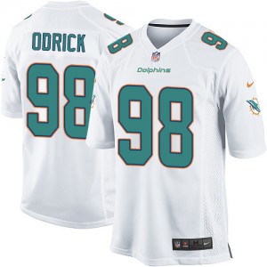 Dolphins de Miami de Nike jeunesse # 98 Jared Odrick Élite blanc NFL Maillot Magasin