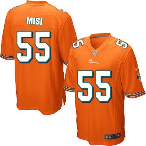 Dolphins de Miami de Nike jeunesse # 55 Koa Misi élite Orange alternent NFL Maillot Magasin