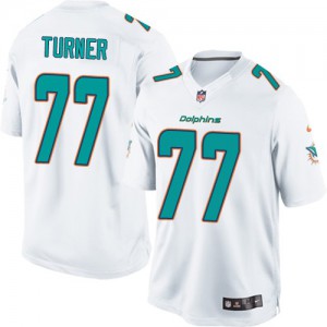 Dolphins de Miami de Nike jeunesse # 77 Billy Turner Élite blanc NFL Maillot Magasin