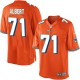 Youth Nike Miami Dolphins &71 Branden Albert Elite Orange Alternate NFL Jersey