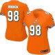 Women Nike Miami Dolphins &98 Jared Odrick Elite Orange Alternate NFL Jersey