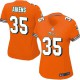 Women Nike Miami Dolphins &35 Walt Aikens Elite Orange Alternate NFL Jersey