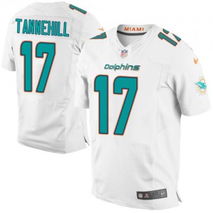 Hommes Nike Dolphins de Miami # 17 Ryan Tannehill Élite blanc NFL Maillot Magasin