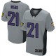 Men Nike Baltimore Ravens &21 Lardarius Webb Elite Grey Shadow NFL Jersey
