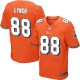 Men Nike Miami Dolphins &88 Arthur Lynch Elite Orange Alternate NFL Jersey