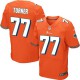 Men Nike Miami Dolphins &77 Billy Turner Elite Orange Alternate NFL Jersey