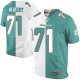 Men Nike Miami Dolphins &71 Branden Albert Elite Team/Road Two Tone NFL Jersey
