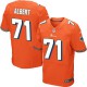 Men Nike Miami Dolphins &71 Branden Albert Elite Orange Alternate NFL Jersey