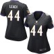 Women Nike Baltimore Ravens &44 Vonta Leach Elite Black Alternate NFL Jersey