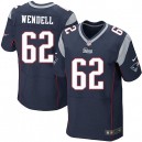 Men Nike New England Patriots &62 Ryan Wendell Elite Navy Blue Team Color NFL Jersey