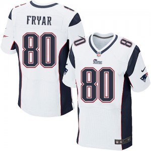 Hommes Nike New England Patriots # 80 Irving non-prêtres Élite blanc NFL Maillot Magasin