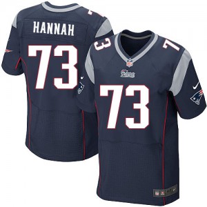 Hommes Nike New England Patriots # 73 John Hannah Élite bleu marine équipe NFL Maillot Magasin de couleur