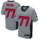 Men Nike New England Patriots &77 Nate Solder Elite Grey Shadow NFL Jersey