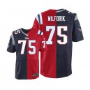 Men Nike New England Patriots &75 Vince Wilfork Elite Team/Alternate Two Tone NFL Jersey