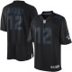 Men Nike New England Patriots &12 Tom Brady Elite Black Impact NFL Jersey