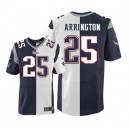 Men Nike New England Patriots &25 Kyle Arrington Elite Team/Road Two Tone NFL Jersey