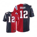 Men Nike New England Patriots &12 Tom Brady Elite Team/Alternate Two Tone NFL Jersey