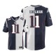 Men Nike New England Patriots &11 Julian Edelman Elite Team/Road Two Tone NFL Jersey