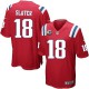 Youth Nike New England Patriots &18 Matthew Slater Elite Red Alternate C Patch NFL Jersey