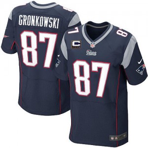 Hommes Nike New England Patriots # Rob Gronkowski Élite équipe bleu marine couleur 87C Patch NFL Maillot Magasin Hommes Nike New England Patriots # Rob Gronkowski Élite équipe bleu marine couleur 87C Patch NFL Maillot Magasin
