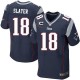 Men Nike New England Patriots &18 Matthew Slater Elite Navy Blue Team Color C Patch NFL Jersey