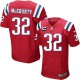 Men Nike New England Patriots &32 Devin McCourty Elite Red Alternate C Patch NFL Jersey