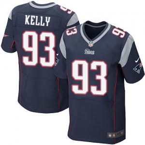 Hommes Nike New England Patriots # 93 Tommy Kelly Élite bleu marine équipe NFL Maillot Magasin de couleur
