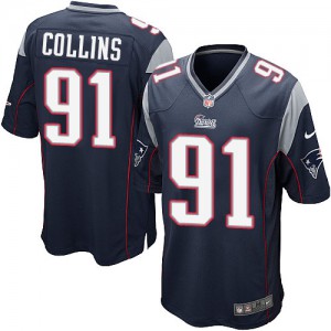 Jeunesse Nike New England Patriots # 91 Jamie Collins élite bleu marine équipe NFL Maillot Magasin de couleur