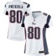 Women Nike New England Patriots &80 Danny Amendola Elite White NFL Jersey