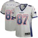 Women Nike New England Patriots &87 Rob Gronkowski Elite Grey Drift Fashion NFL Jersey