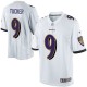 Youth Nike Baltimore Ravens &9 Justin Tucker Elite White NFL Jersey