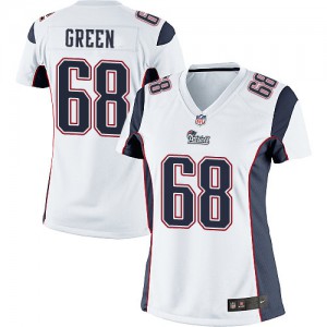 Femmes Nike New England Patriots # 68 Tyronne vert Élite blanc NFL Maillot Magasin