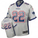 Men Nike New England Patriots &22 Stevan Ridley Elite Grey Drift Fashion NFL Jersey