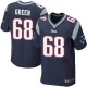 Men Nike New England Patriots &68 Tyronne Green Elite Navy Blue Team Color NFL Jersey